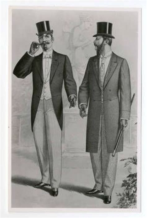 1890s Fashion Plate Morning Coat And Frock Coat Fashion Plates