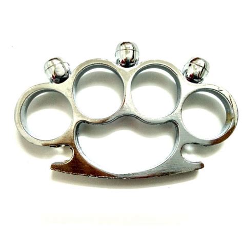 Skull Brass Knuckles Fighting Knuckle Duster Iron Fist Powerful Self