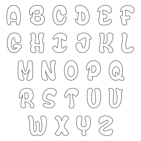 Printable Bubble Letters Bubble Letter Fonts Bubble Writing Font Bubble Letters