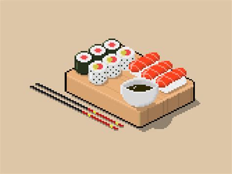Pixel Art Japanese Food Pixel Art Food Pixel Art Design Pixel Art