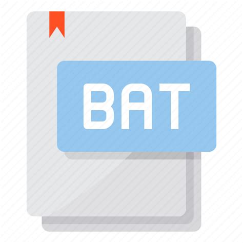 Bat Document File File Type Paper Icon Download On Iconfinder