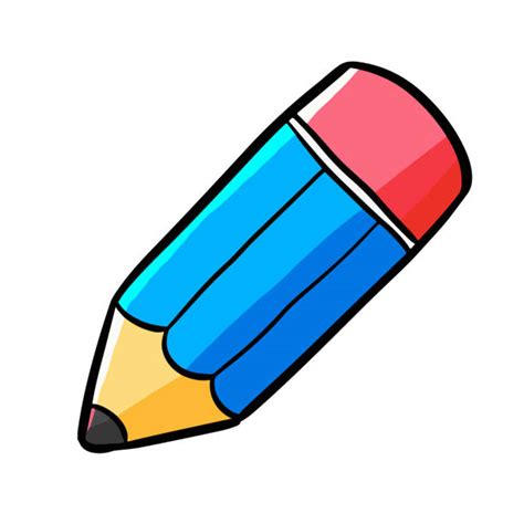 Best Clip Art Of A Cute Pencil Illustrations Royalty Free Vector