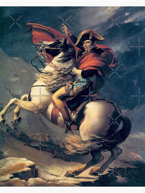 Napoleon Crossing The Alps 1801 Poster For Sale By 90janabachmeier Redbubble