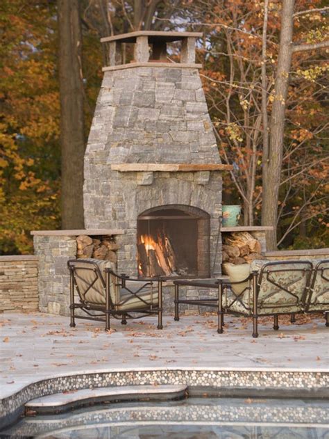 Chimney caps protect the inside of your chimney and the inside of your home from weather damage and outdoor pests. Outdoor Fireplace Chimney Cap | Houzz