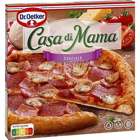 Casa Di Mama Dr Oetker Speciale Pizza Con Jamón Salami Y Champiñones