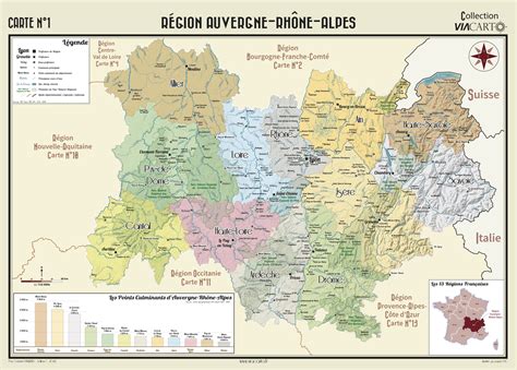 Région Auvergne Rhône Alpes Carte N°1 Viacarto