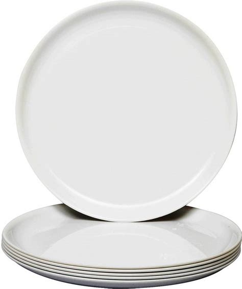 Homray Unbreakable White Round Full Plates Dinner Plate Price In India