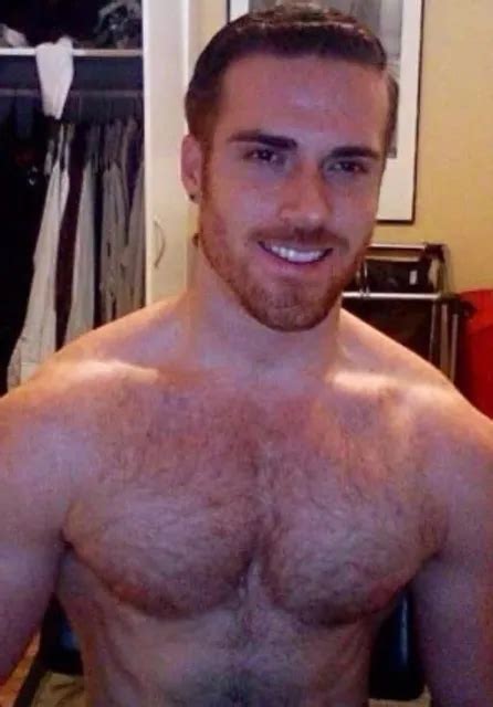 Shirtless Male Muscular Jock Hairy Chest Beard Nice Smile Guy Photo 4x6 C871 £4 15 Picclick Uk