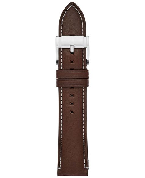 Fossil Q Brown Leather Watch Strap 22mm S221245 For Men Lyst