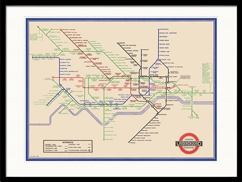 Pyramid International Mappa Della Metropolitana Di Londra Di Harry