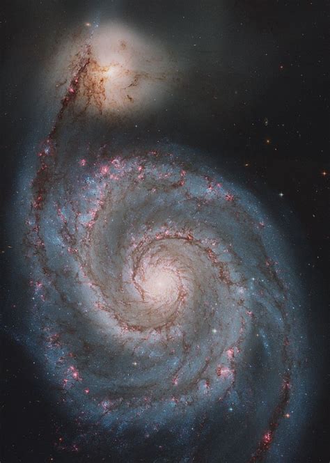M51 From Hubble Reprocessed Space Pictures Space Images Space