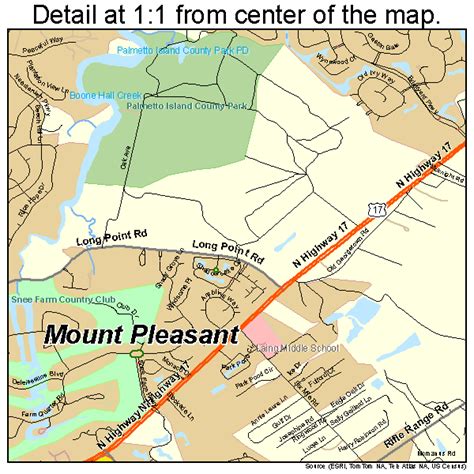 Mount Pleasant South Carolina Street Map 4548535
