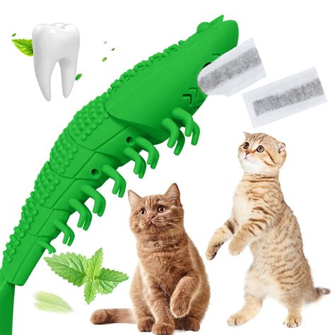 Lelinta Cat Catnip Toysinteractive Cat Toothbrush Chew Toy