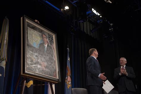 Ash Carter Honored With Official Portrait At Pentagon Ceremony Belfer