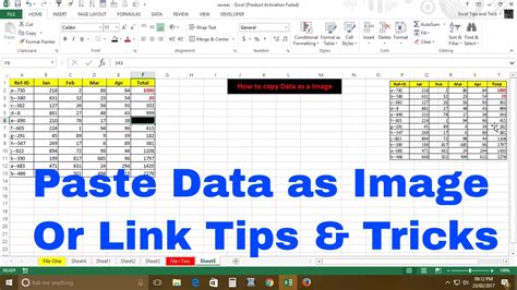 Excel How To Use Paste Special And Use Link Image Youtube