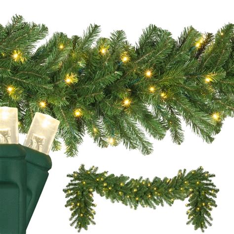 Lighted Christmas Garland Olympia Pine Prelit Commercial Led