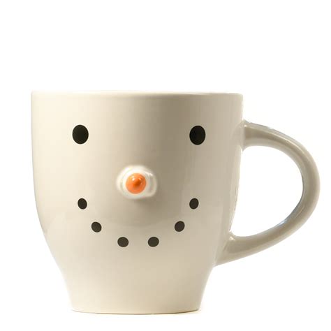 Ceramic Snowman Mug Filled With Coffee Scented Candle 20 Oz