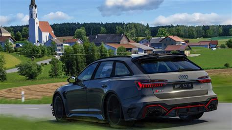 Audi RS6 R ABT On Countryside Roads Aspertsham Assetto Corsa