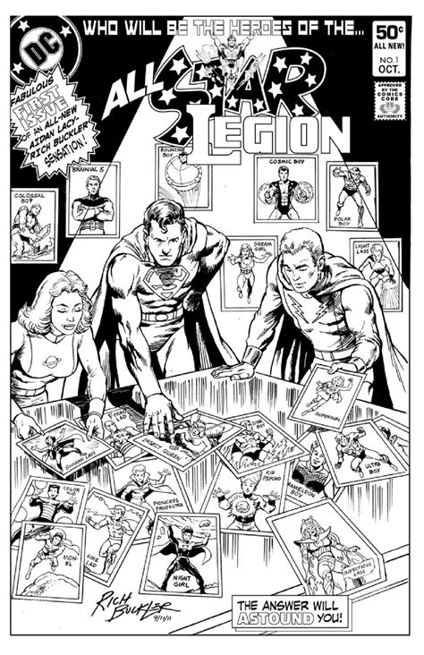 Legion Of Superheroes Homage To All Star Squadron Issue 1 In Aidan Re