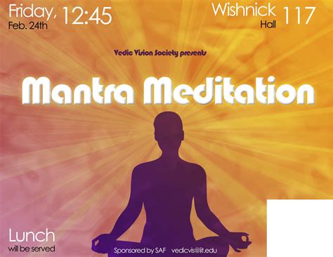 Vedic Vision Society Lecture Mantra Meditation
