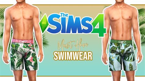 🌴 Best Cc Mens Swimwear Links Cas The Sims 4 Youtube