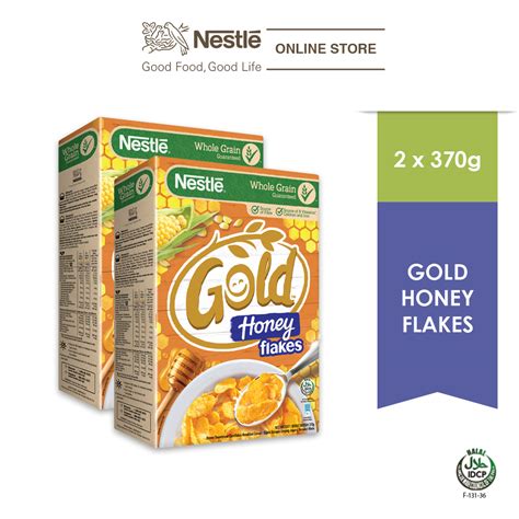 Nestle Gold Honey Flakes 370g X 2 Box Exp Oct22