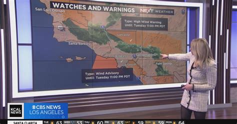 Latest Weather Watches And Warnings Cbs Los Angeles