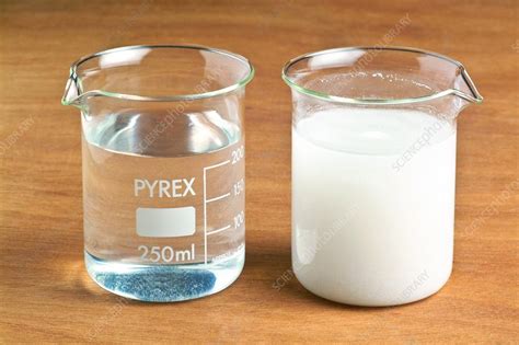 Salt And Chalk In Water Stock Image C0010718 Science Photo Library