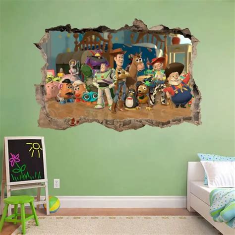Toy Story Woody Buzz Lightyear Smashed Wall Decal Wall Sticker Art