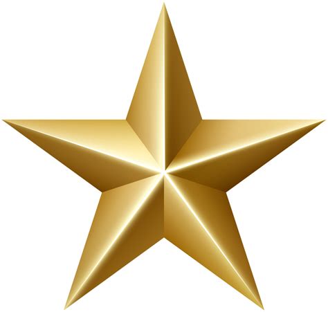 Free Shiny Gold 3d Star Png Download Png 411 Free Png