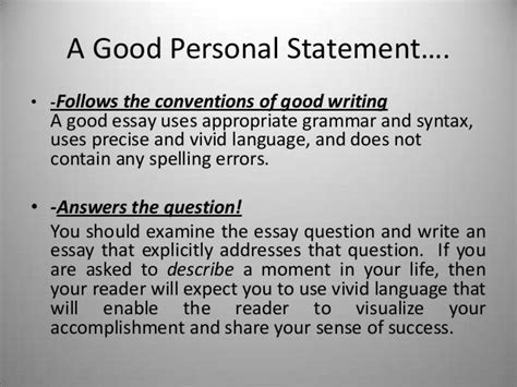 How To Start A Personal Statement Essay Dental Vantage Dinh Vo Dds
