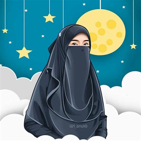 Kumpulan gambar kartun muslimah bercadar lucu dan cantik kualitas hd free download untuk wallpaper dan profile wa maupun fb. 30 Bentuk Muslimah Bercadar Kartun - Ragam Muslim