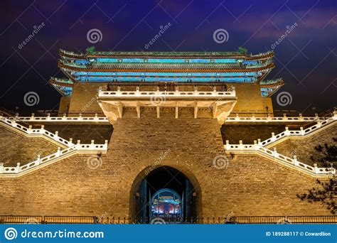 The Archery Tower Of Qianmen Or Zhengyangmen Gate At Tiananmen Square
