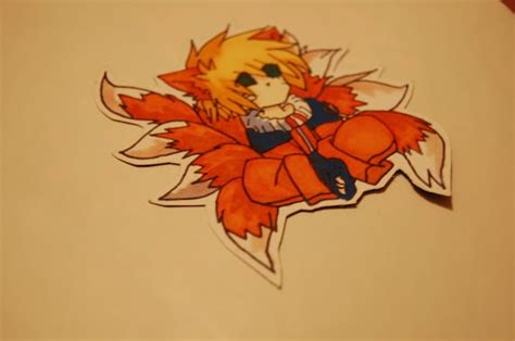 Chibi Naruto Nine Tails Stickermagnet