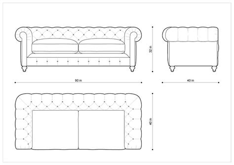 Chesterfield Sofa Cad Block Amala Furniture