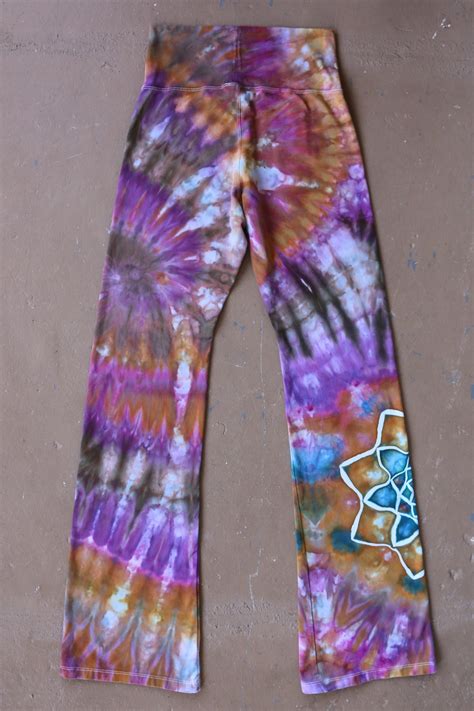 Tie Dye Yoga Pants | Medium Yoga Pants, Hippie Pants, Bohemian Pants, Yoga Leggings, Boho Pants 