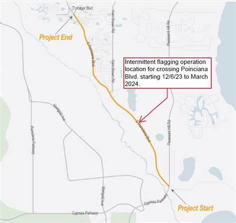 Poinciana Blvd Lane Closures Begin