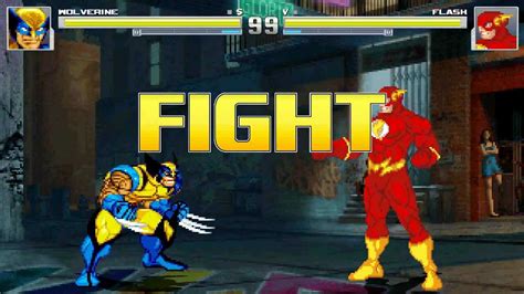 Mugen Wolverine Vs Flash Rematch Youtube