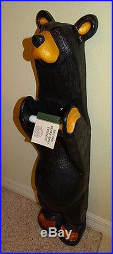 Perfect for anyone who loves wildlife and the outdoors. Big Sky Carvers Wood John Bear Toilet Paper Holder Vintage ...