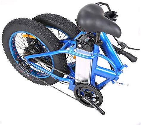Ecotric Fat Tire Folding Electric Bike Beach Snow Bicycle 20 Ebike