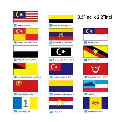 Penampilan adli shazw, malaysia menyanyikan lagu termiskin di dunia di da asia 4 top 24 group 4 show tonton tayangan. STICKER BENDERA NEGERI-NEGERI MALAYSIA | Shopee Malaysia