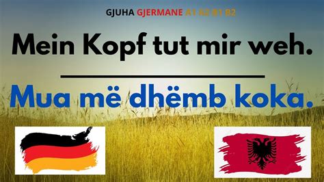 Gjuha Gjermane Pjeset E Trupit Me Perkthim Shqip Per A A B Youtube