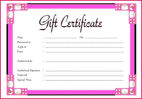 Create beautiful gift certificates with these simple, free templates, available as a pdf. 6 Manicure Pedicure Gift Certificate Template 71477 | FabTemplatez