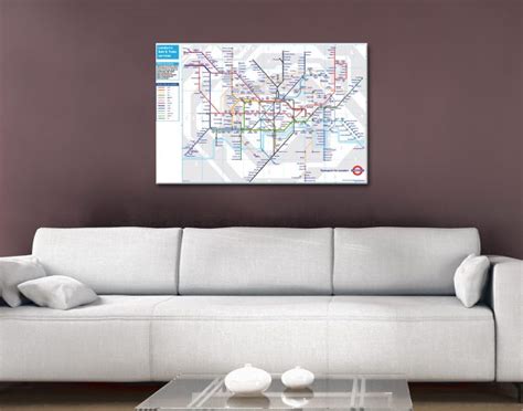 Buy London Underground Map Framed Wall Art Canvas Prints Australia