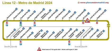 Línea 12 Del Metro De Madrid Metrosur L12 Actualizado En 2024