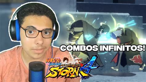 Combos Infinitos FÁceis Sasuke Last E Neji Naruto Storm 4 Youtube