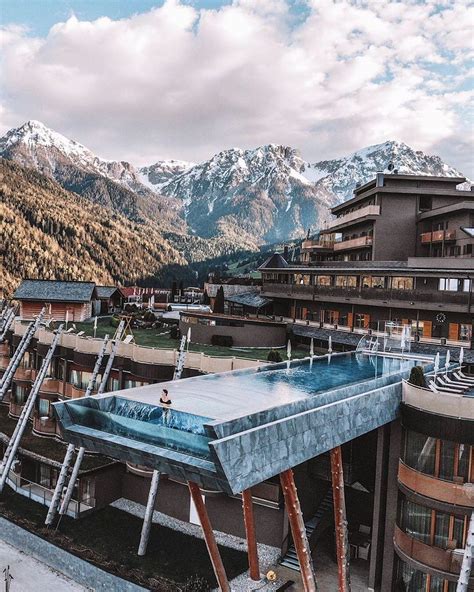 High Up In The Dolomites Youll Find The Most Beautiful Infinity Pool