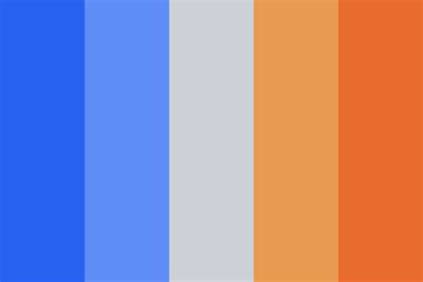 Blue Orange Color Palette