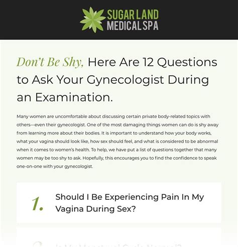 12 Questions To Ask Your Gynecologist During An Examination