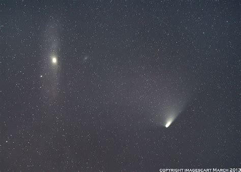 Images Cart Comet Panstarrs Meets The Andromeda Galaxy